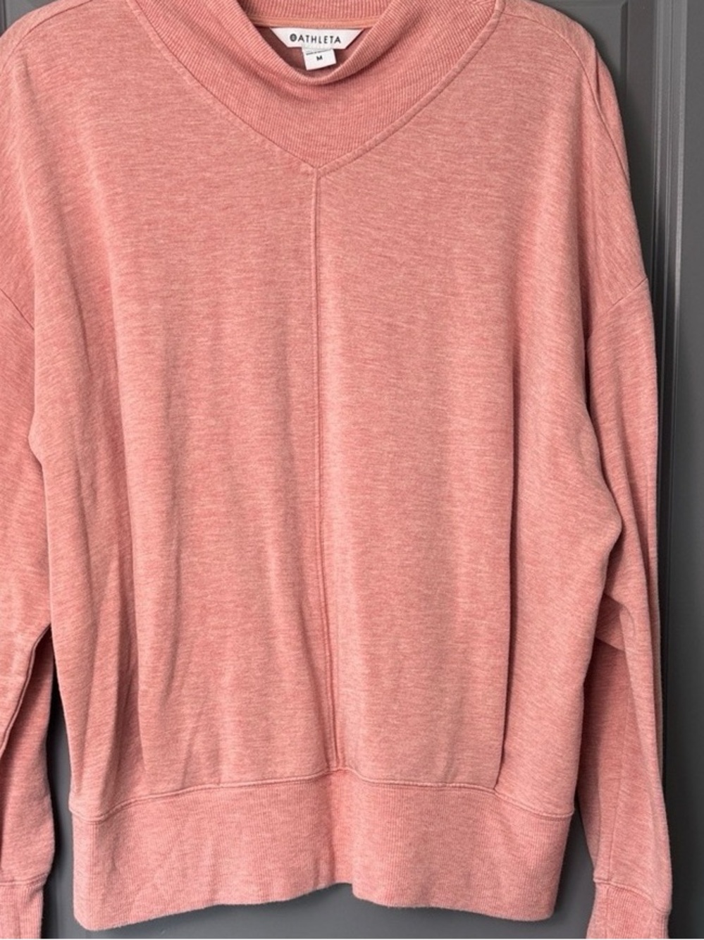 Athleta Crewneck Sweatshirt in Rose Melange